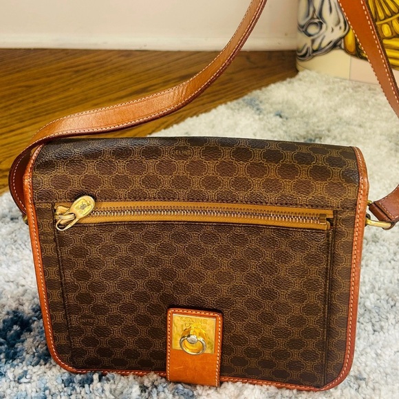 Celine Brown Monogram Crossbody Bag - Picture 5 of 6